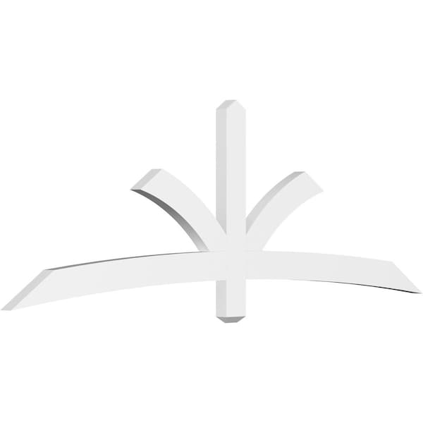Ekena Millwork Davenport Architectural Grade PVC Gable Bracket, 84"W x 28"H x 2"D x 4"F, 8/12 Pitch GBP084X28X0204DAV00 - main